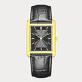 REVEUSE LEGENDE GOLD 26MM WITH MYSTERIEUX BLACK CROCO