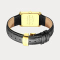 REVEUSE LEGENDE GOLD 23MM WITH MYSTERIEUX BLACK CROCO