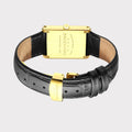 REVEUSE CLASSIQUE GOLD 26MM WITH MYSTERIEUX BLACK CROCO