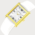 REVEUSE CLASSIQUE GOLD 23MM WITH ENSOLEILLE WHITE CROCO