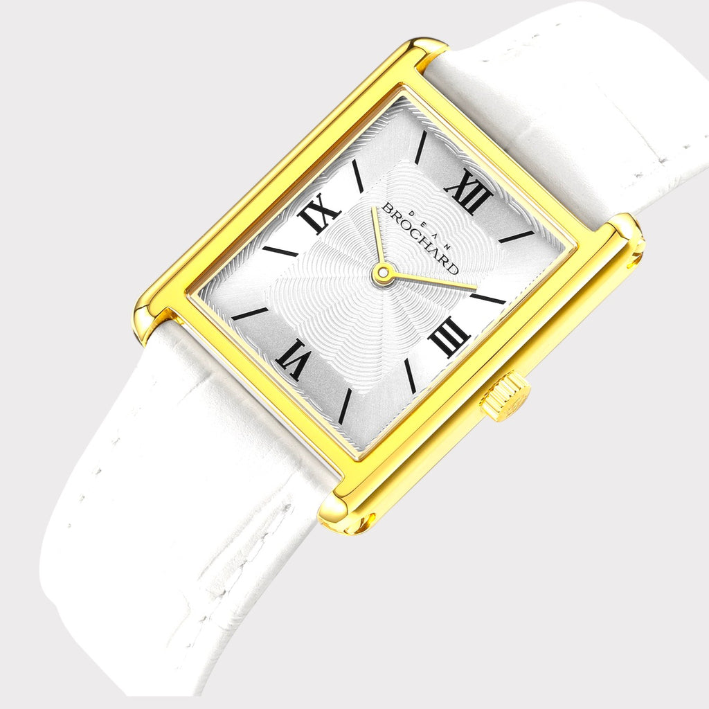 REVEUSE CLASSIQUE GOLD 26MM WITH ENSOLEILLE WHITE CROCO