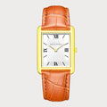 REVEUSE CLASSIQUE SILVER 23MM WITH SAVOUREUX LIGHT BROWN CROCO