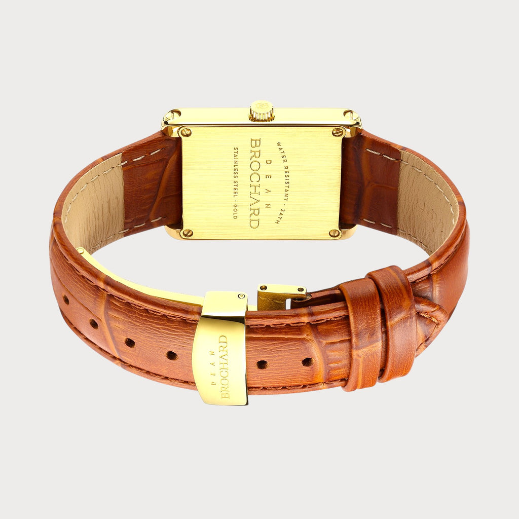 REVEUSE CLASSIQUE SILVER 23MM WITH SAVOUREUX LIGHT BROWN CROCO