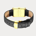 REVEUSE CLASSIQUE GOLD 23MM WITH SEDUISANT BLACK PLAIN