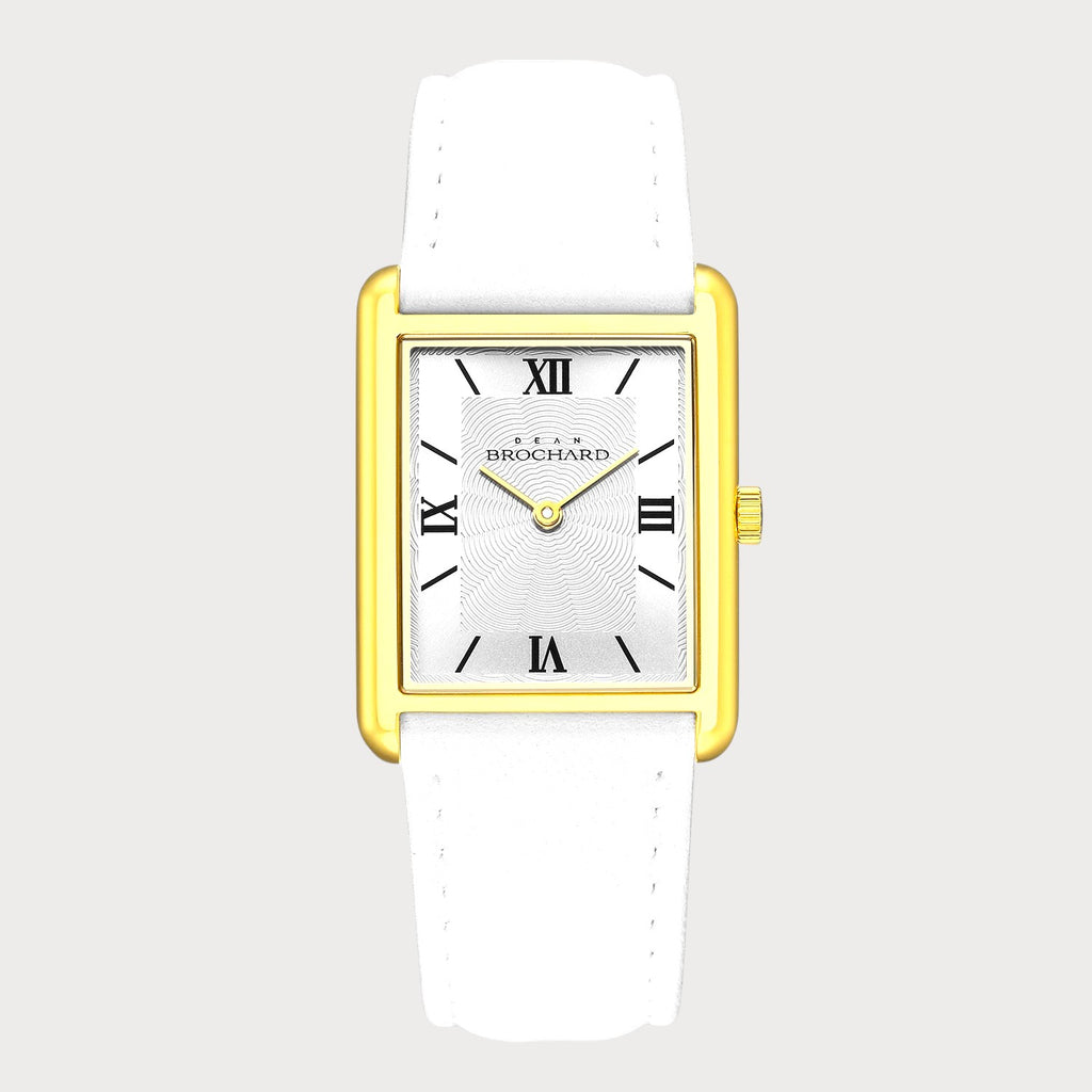 REVEUSE CLASSIQUE GOLD 23MM WITH AGREABLE WHITE PLAIN