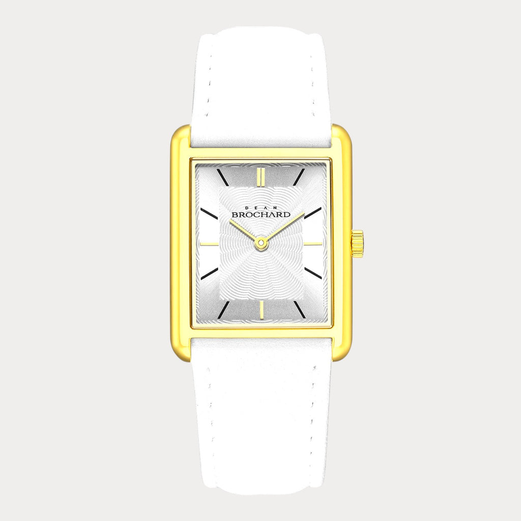 REVEUSE LEGENDE GOLD 26MM WITH AGREABLE WHITE PLAIN