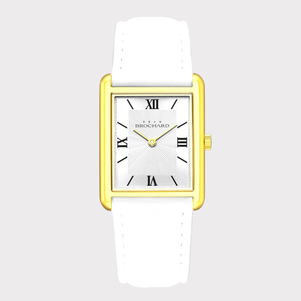 REVEUSE CLASSIQUE GOLD 26MM WITH AGREABLE WHITE PLAIN