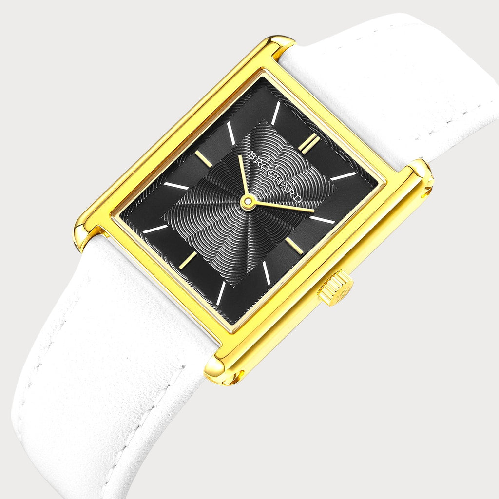 REVEUSE LEGENDE GOLD 23MM WITH AGREABLE WHITE PLAIN