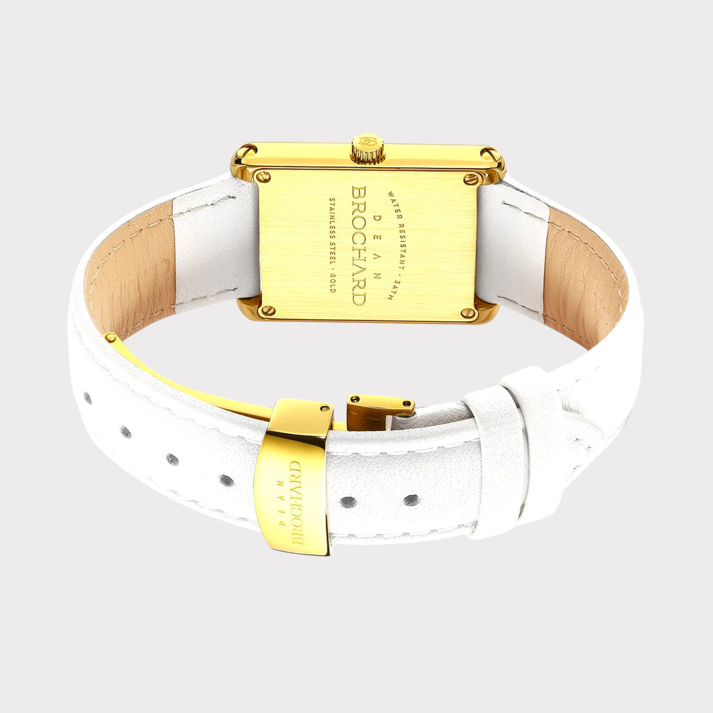 REVEUSE CLASSIQUE GOLD 26MM WITH AGREABLE WHITE PLAIN