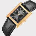 REVEUSE LEGENDE ROSE GOLD 26MM WITH MYSTERIEUX BLACK CROCO