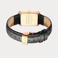 REVEUSE LEGENDE ROSE GOLD 23MM WITH MYSTERIEUX BLACK CROCO