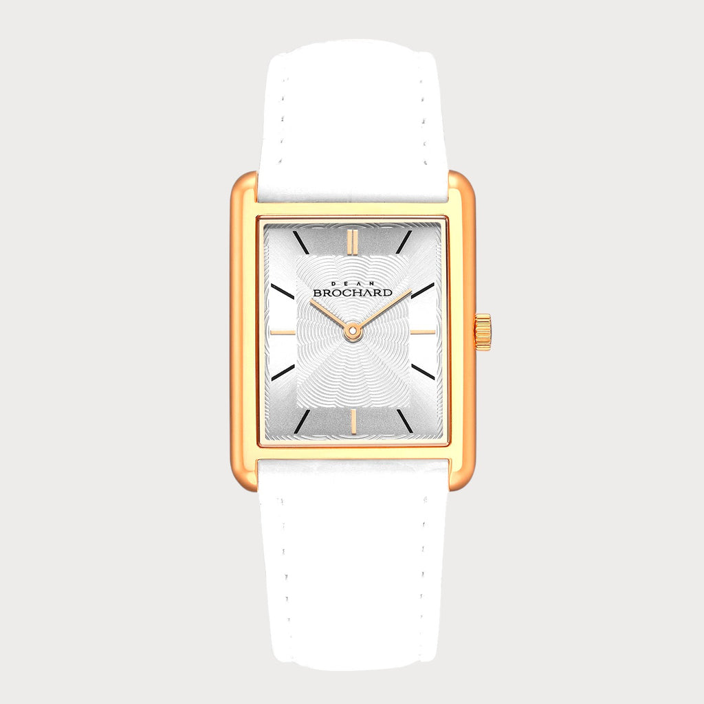 REVEUSE LEGENDE ROSE GOLD 23MM WITH ENSOLEILLE WHITE CROCO