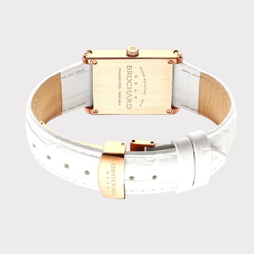 REVEUSE CLASSIQUE ROSE GOLD 26MM WITH ENSOLEILLE WHITE CROCO