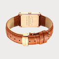 REVEUSE CLASSIQUE ROSE GOLD 23MM WITH SAVOUREUX LIGHT BROWN CROCO