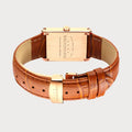 REVEUSE LEGENDE ROSE GOLD 23MM WITH SAVOUREUX LIGHT BROWN CROCO