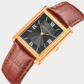 REVEUSE CLASSIQUE ROSE GOLD 26MM WITH TENTANT DARK BROWN CROCO