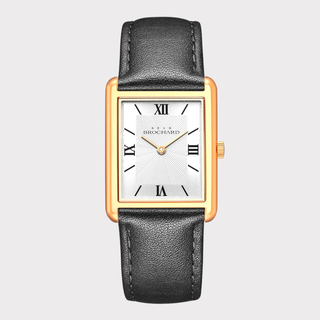 REVEUSE CLASSIQUE ROSE GOLD 26MM WITH SEDUISANT BLACK PLAIN