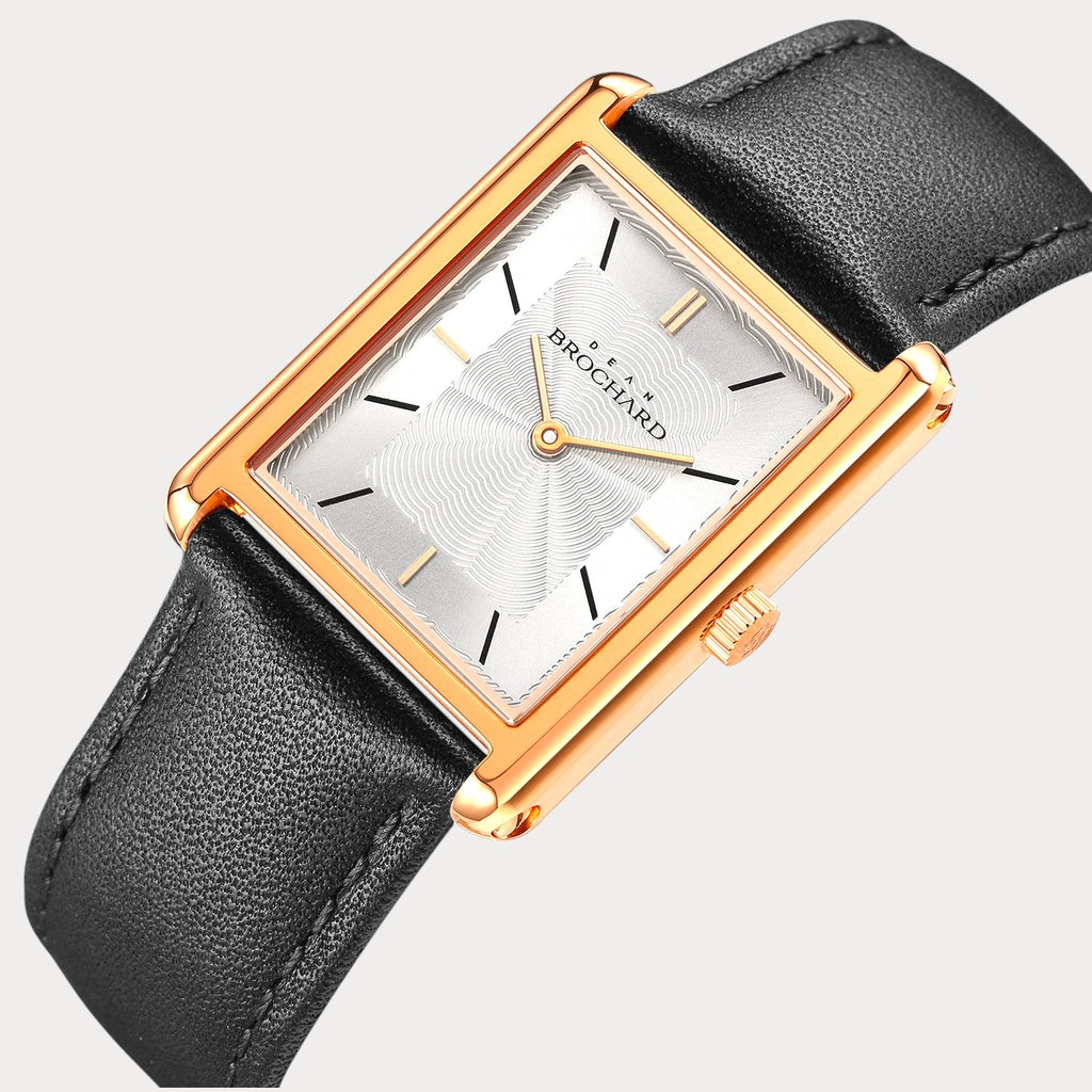 REVEUSE LEGENDE ROSE GOLD 26MM WITH SEDUISANT BLACK PLAIN