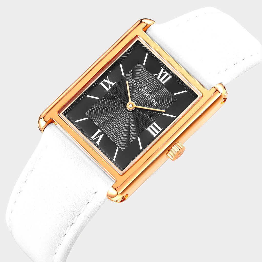 REVEUSE CLASSIQUE ROSE GOLD 26MM WITH AGREABLE WHITE PLAIN