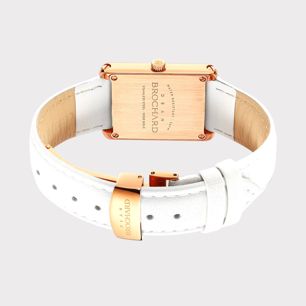 REVEUSE CLASSIQUE ROSE GOLD 26MM WITH AGREABLE WHITE PLAIN