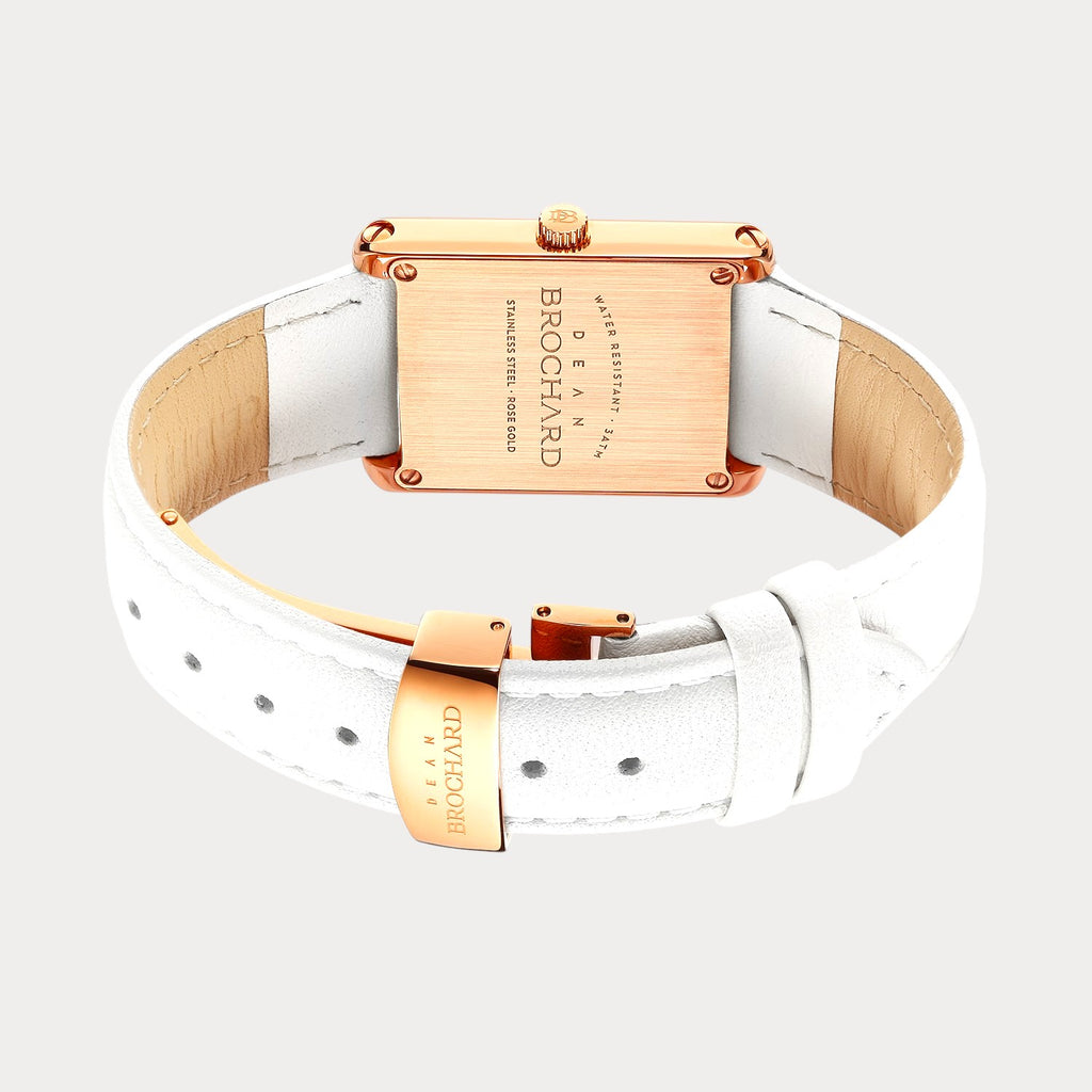 REVEUSE CLASSIQUE ROSE GOLD 26MM WITH AGREABLE WHITE PLAIN