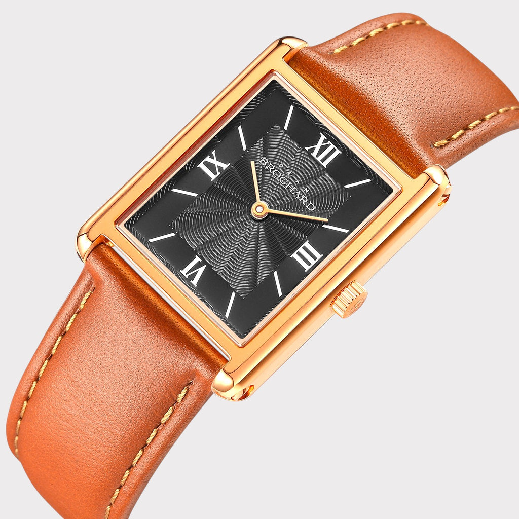 REVEUSE CLASSIQUE ROSE GOLD 26MM WITH SOPHISTIQUE LIGHT BROWN PLAIN