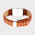 REVEUSE CLASSIQUE SILVER 26MM WITH SAVOUREUX LIGHT BROWN CROCO