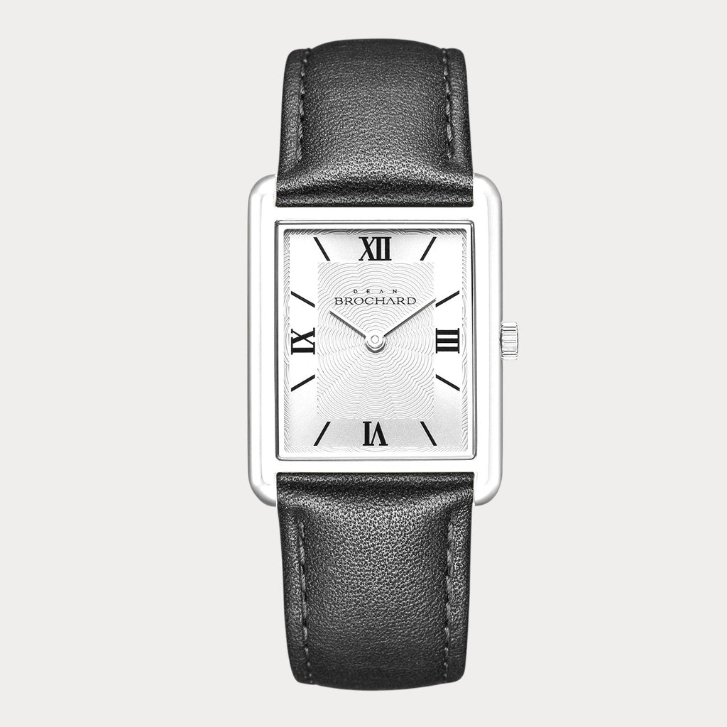 REVEUSE CLASSIQUE SILVER 23MM WITH SEDUISANT BLACK PLAIN