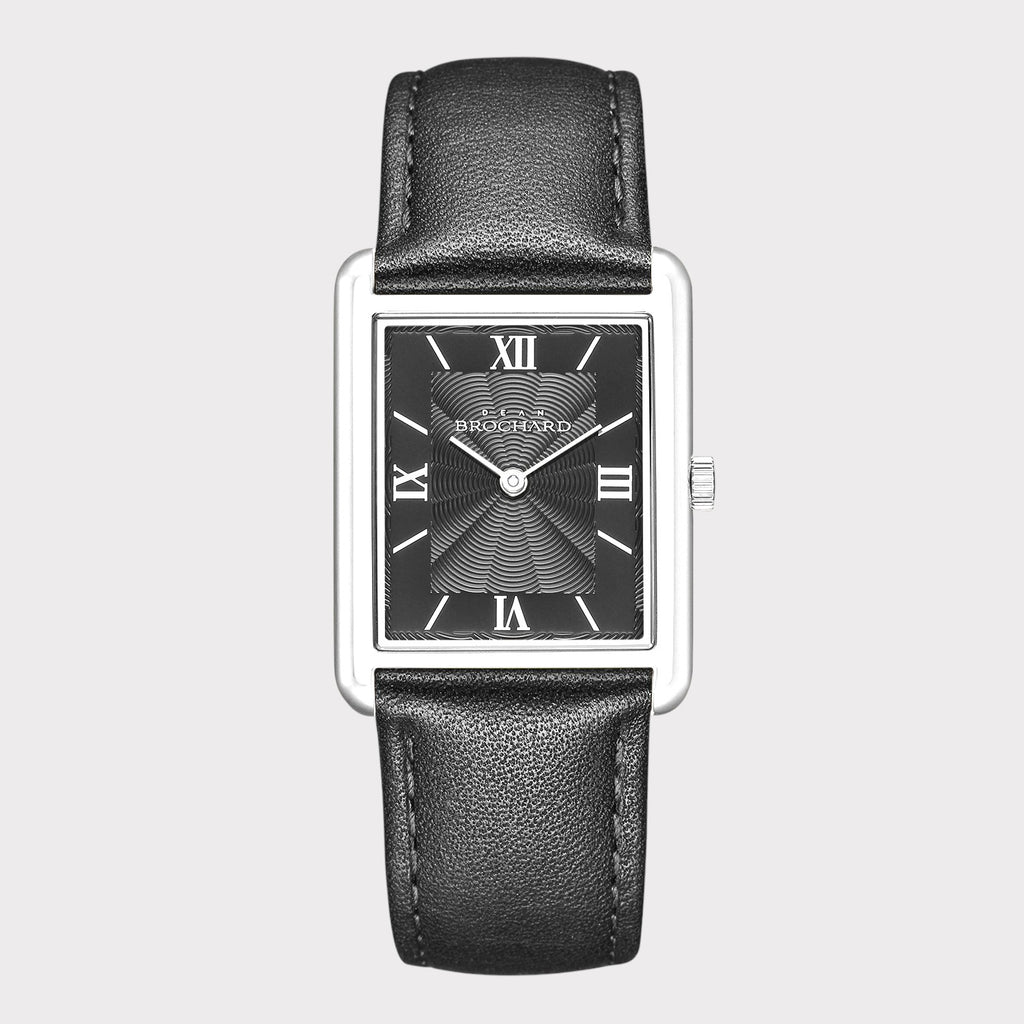 REVEUSE CLASSIQUE SILVER 26MM WITH SEDUISANT BLACK PLAIN