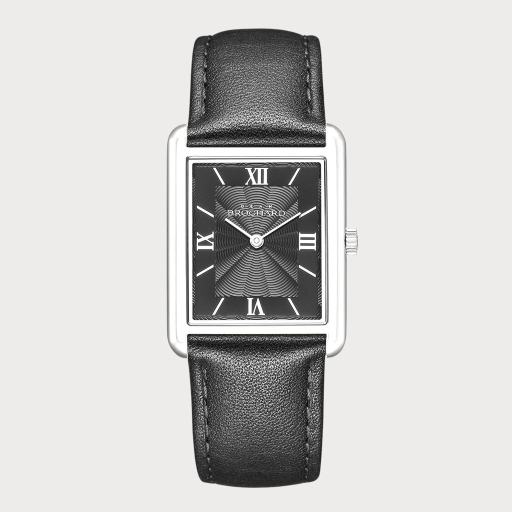 REVEUSE CLASSIQUE SILVER 23MM WITH SEDUISANT BLACK PLAIN