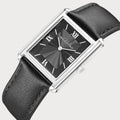 REVEUSE CLASSIQUE SILVER 23MM WITH SEDUISANT BLACK PLAIN