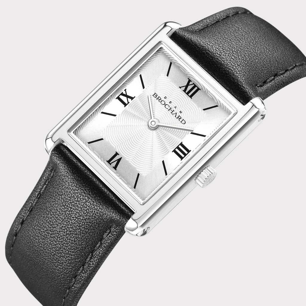 REVEUSE CLASSIQUE SILVER 26MM WITH SEDUISANT BLACK PLAIN