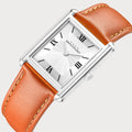 REVEUSE CLASSIQUE SILVER 23MM WITH SOPHISTIQUE LIGHT BROWN PLAIN